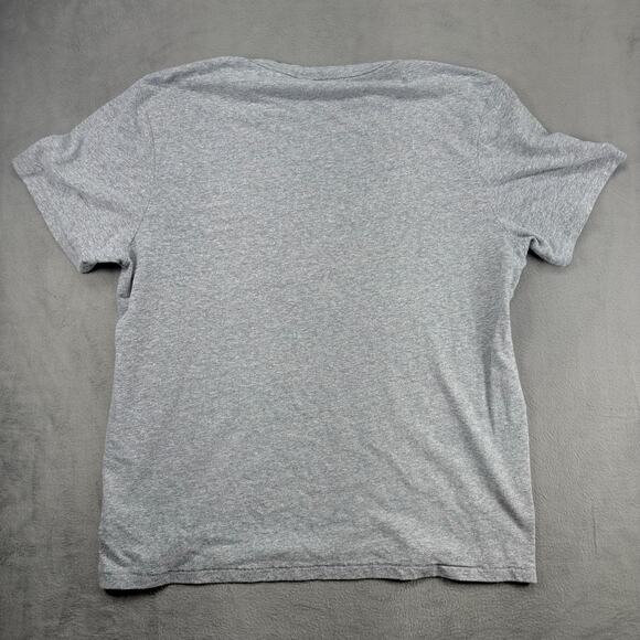 J. Crew Linen Cotton Blend T-Shirt Men's XL Heather Gray Short Sleeve Breathable - Picture 2 of 8